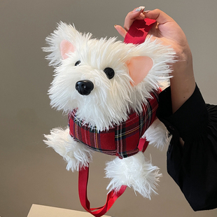 可爱毛绒绒包包女式2025新款潮小众超火外出手拎斜挎包时尚单肩包