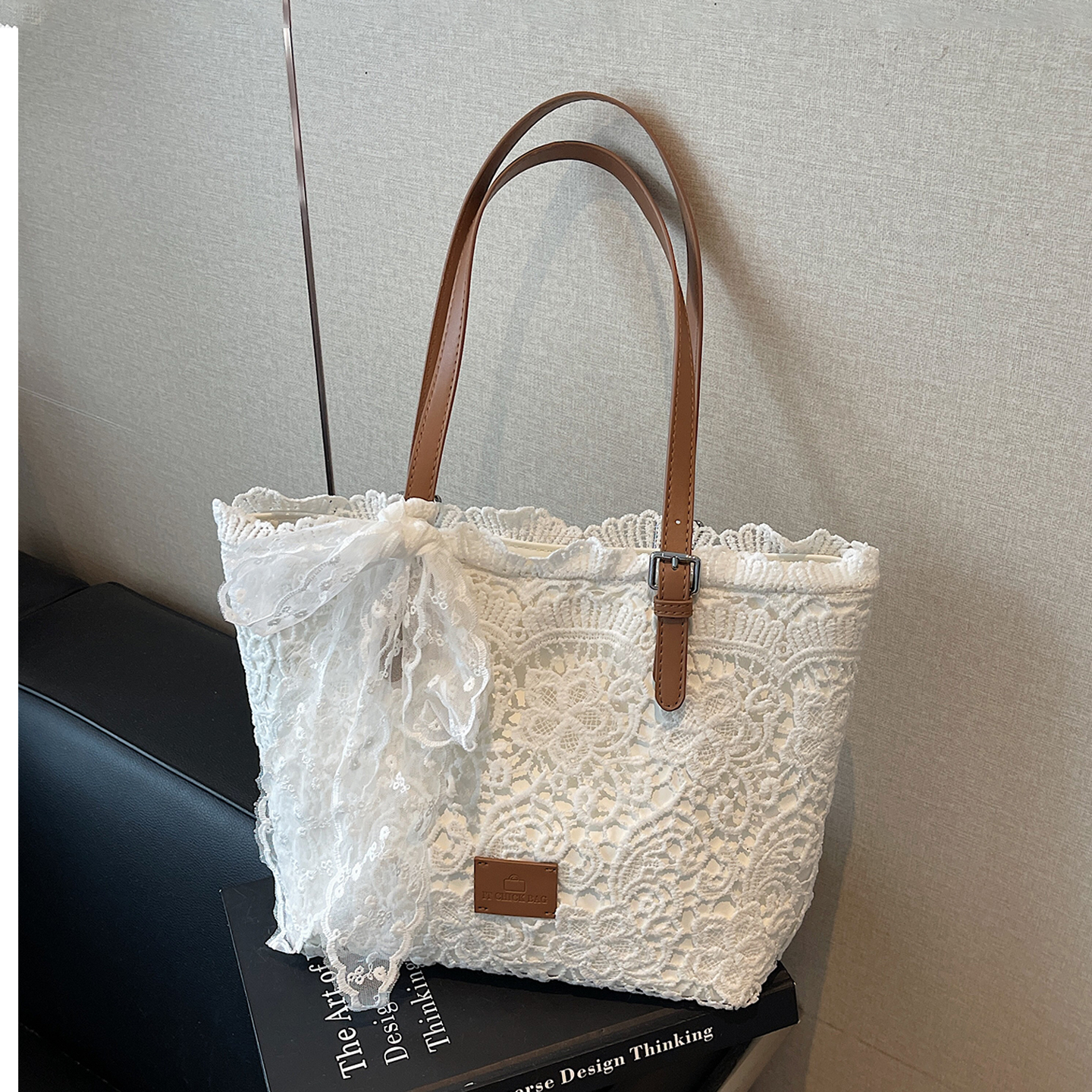 2025新款女式蕾丝托特单肩包包