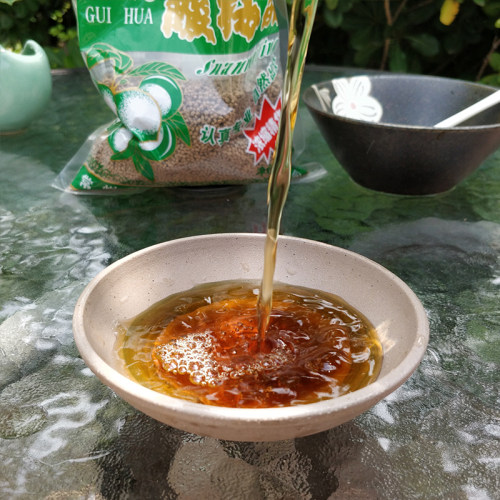 桂花酸梅晶酸甜可口传统饮品
