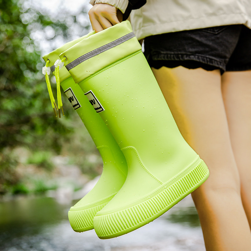 雨鞋女成人加绒保暖高筒雨靴时尚款外穿新款水鞋厚底防滑防水胶鞋,居家日用,雨鞋/雨靴,淘宝优惠券,粉丝福利购,淘宝优惠卷