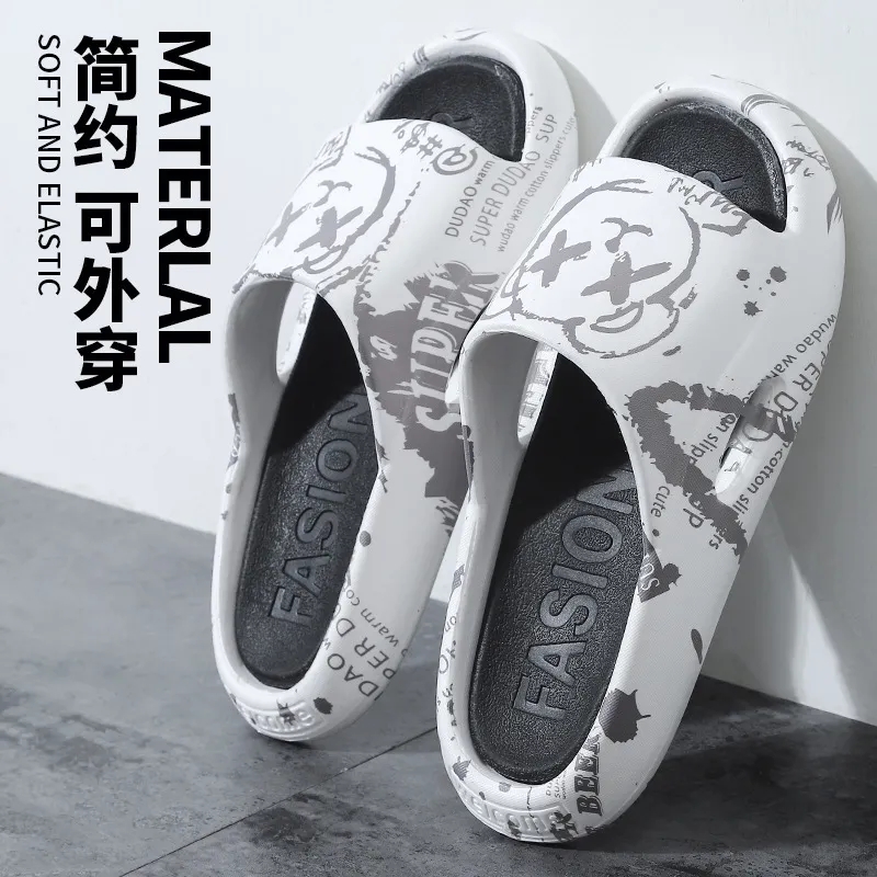 软底男士拖鞋一字拖PVC情侣