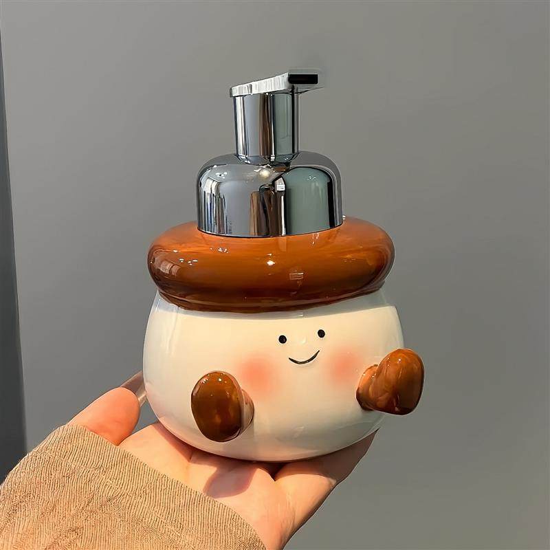 陶瓷起泡瓶慕斯泡沫按压式洗手液洗发水洗面奶打泡器分装瓶子空瓶