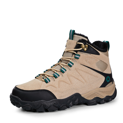 男式棉鞋高帮登山鞋冬季户外工装鞋加绒保暖雪地鞋徒步越野运动鞋