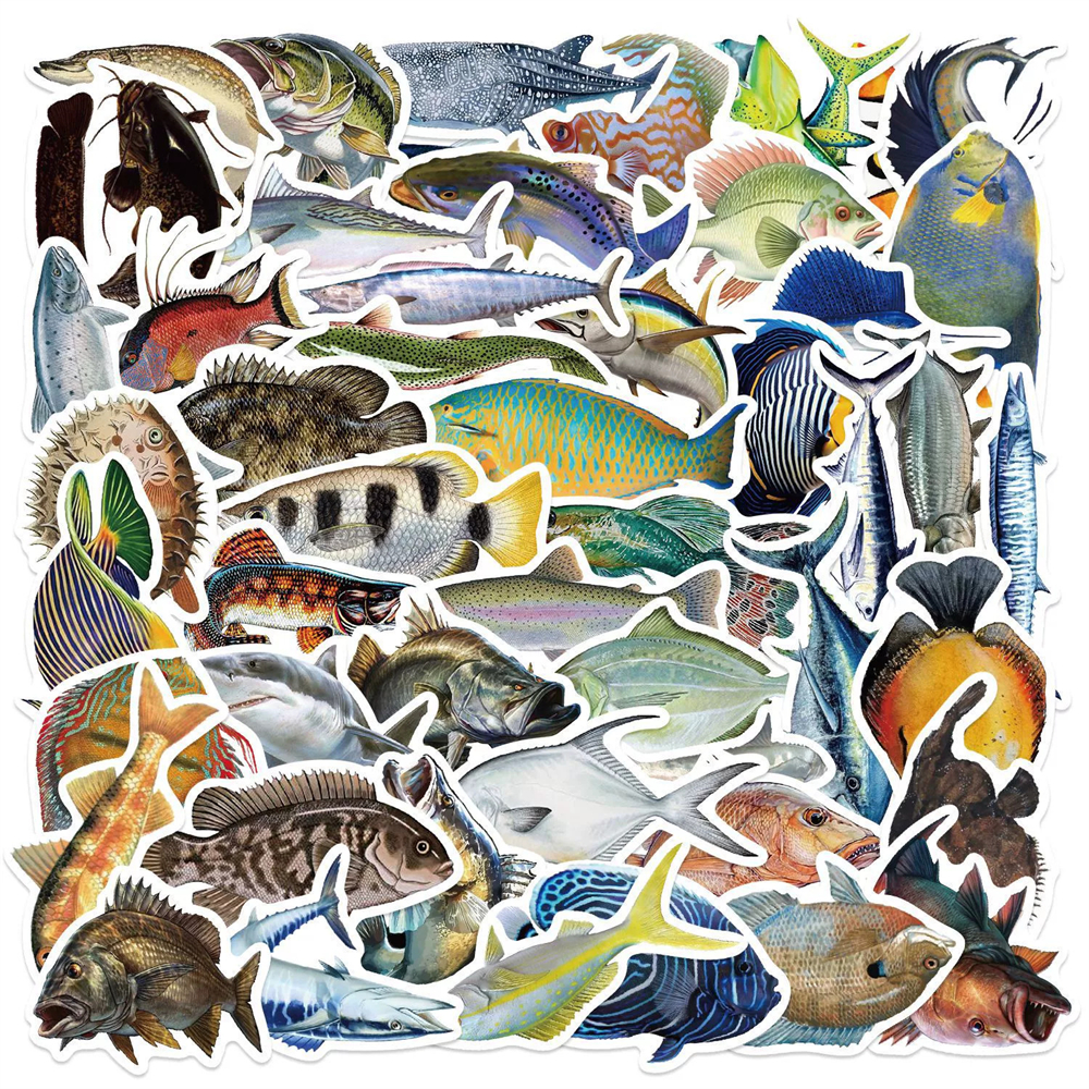 拾乐贴纸包海洋鱼类系列