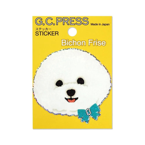 日本G.C.PRESS贴纸比熊犬