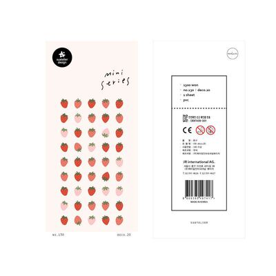 韩国sonia贴纸deco.20粉红草莓