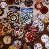 Retro 饰贴 复古钟表主题手账素材diy装 Story贴纸包 时光刻度系列