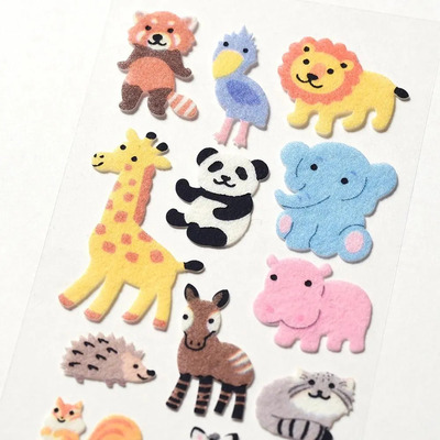 日本G.C.PRESS贴纸软萌动物园