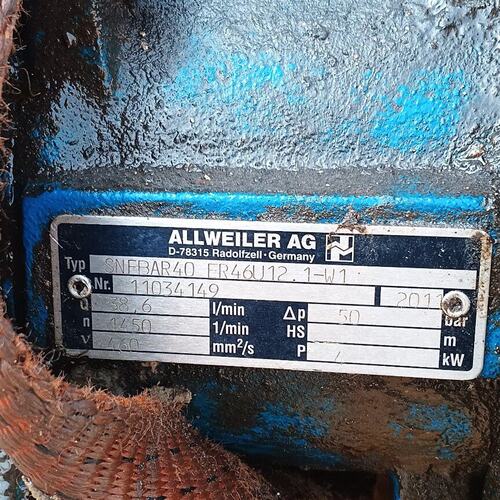 售前询价德国ALLWEILER三螺杆泵 SEFR/B20R56Q9螺杆泵
