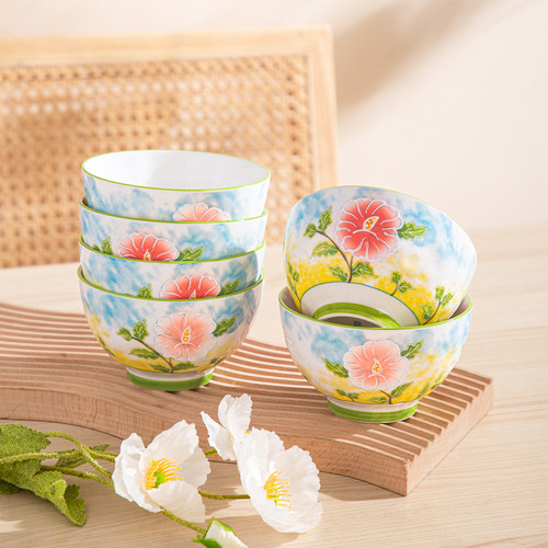 安维娜釉下彩花海家用乔迁餐具