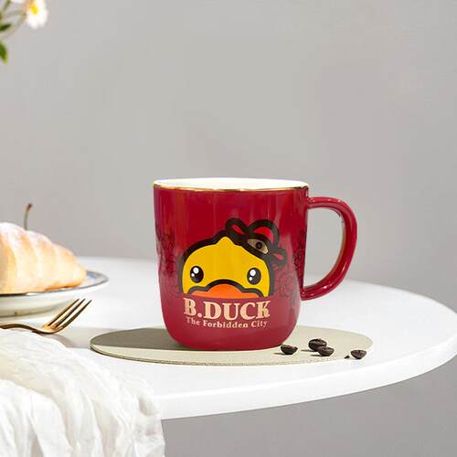 BDUCK创意小黄鸭泡面碗马克杯