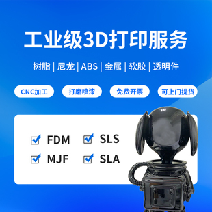 PA定制模型工业级高精度0.3mm 3D打印服务代打印加工PPS ABS