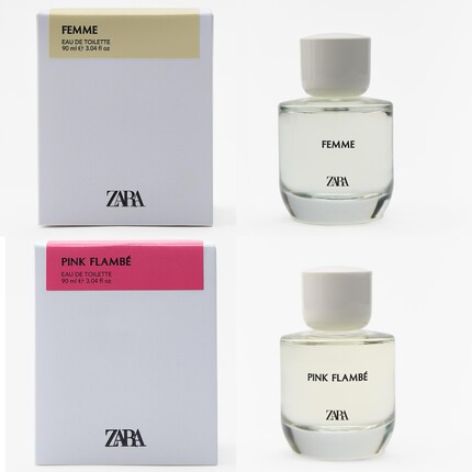 zara奶香甜甜的女士femme+红粉佳人pink flambé淡香水学生平价