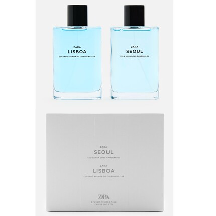 现货ZARA SEOUL+LISBOA飒拉男士首尔淡香水+里斯本淡香水套装正品