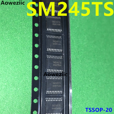 10个 SM245TS TSSOP-20 三态输出八路信号收发器 LED显示屏芯片IC