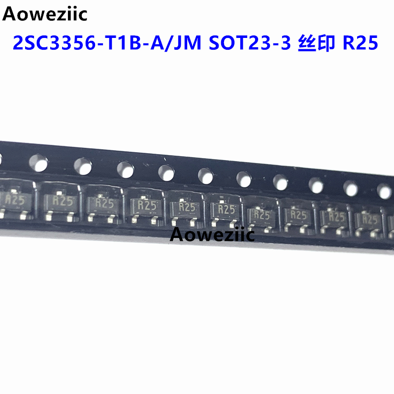1个 2SC3356-T1B-A/JM SOT23-3 丝印 R25 NPN 耐压12V 电流100mA