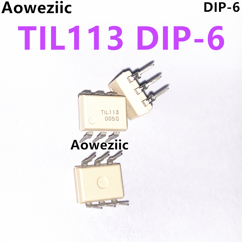 TIL113M DIP-6 TIL113 光耦 光电达林顿输出光耦合器 全新原装