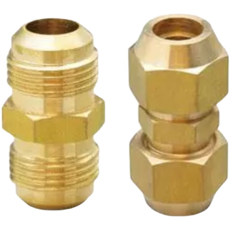 铜双接头 Dg6 Φ8 M14×1.5铜对接头螺纹接头空调铜管外丝铜接头