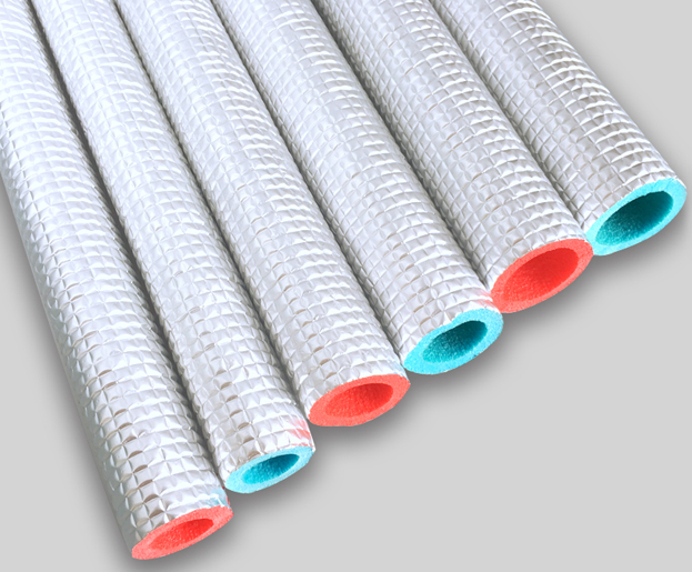 绿羽真铝采暖保温管红色 Φ25×2m 空调冷库地暖铜管水管保温管