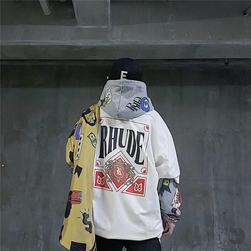 美式街头潮牌RHUDE夏季新款T恤