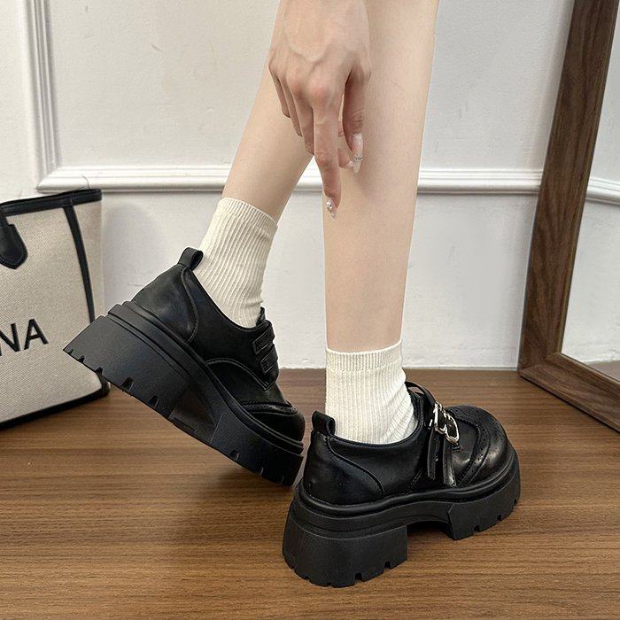 小众设计不累脚勃肯单鞋女2026年春季新款百搭粗跟一字扣乐福鞋潮,女鞋,深口单鞋,淘宝优惠券,粉丝福利购,淘宝优惠卷