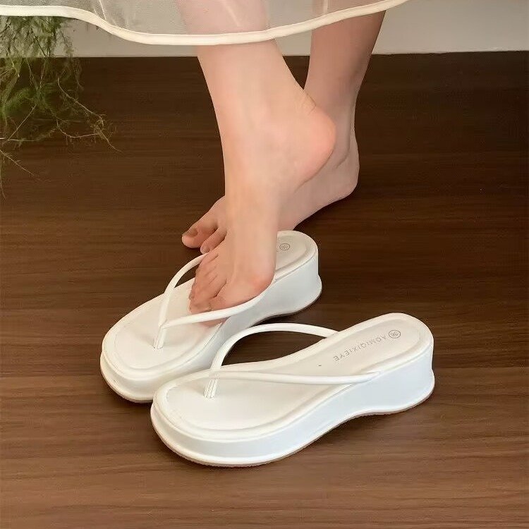 厚底夹脚人字拖鞋女外穿