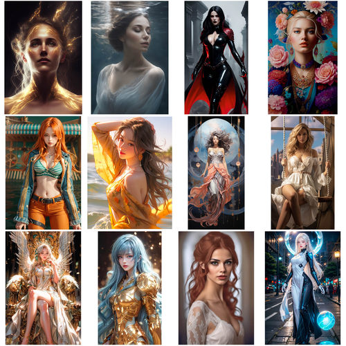 可商用人物图片素材高清唯美绘画人物壁纸自媒体配图无版权图片