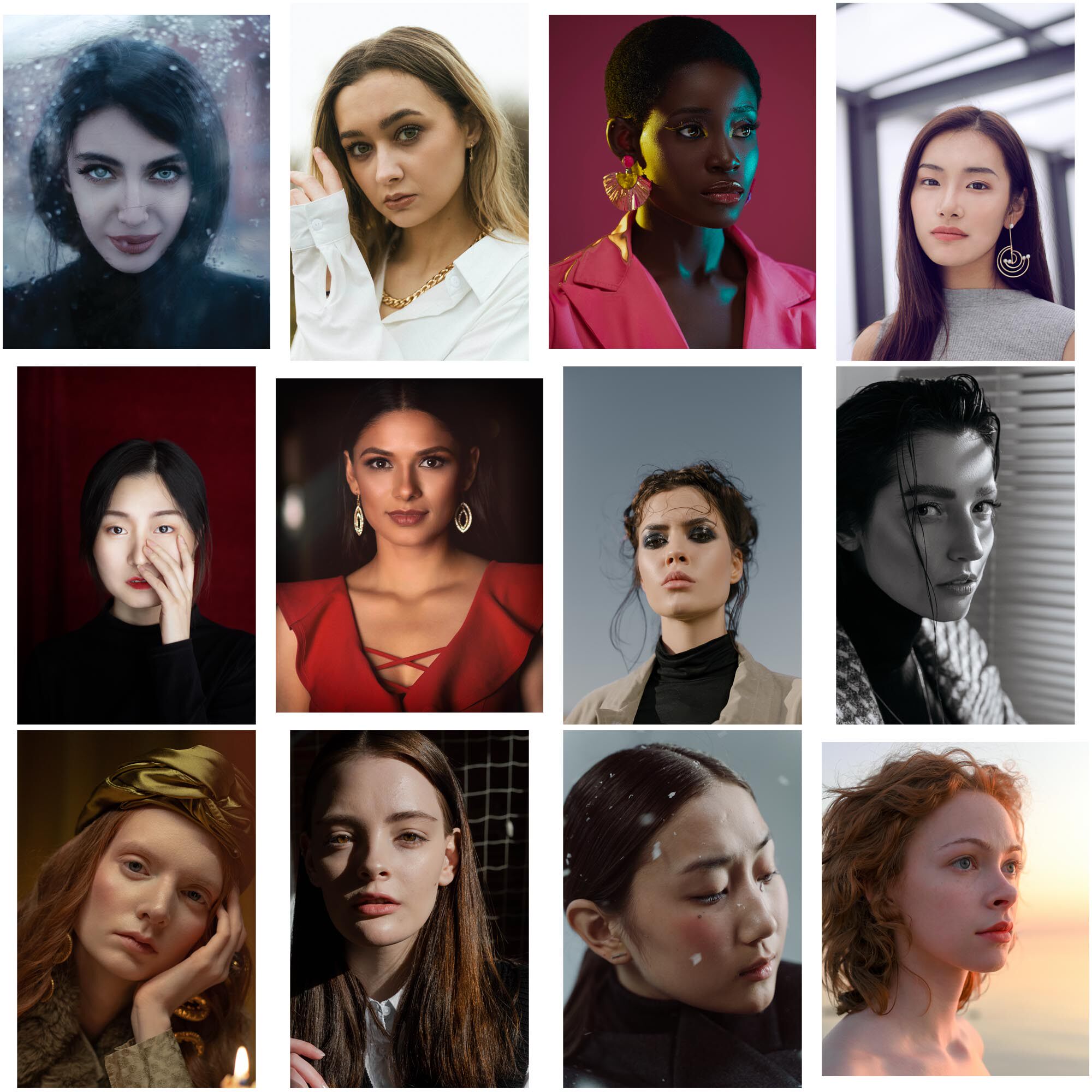 人物肖像丨可商用人物肖像欧美摄影姿势参考潮流时尚无版权图片