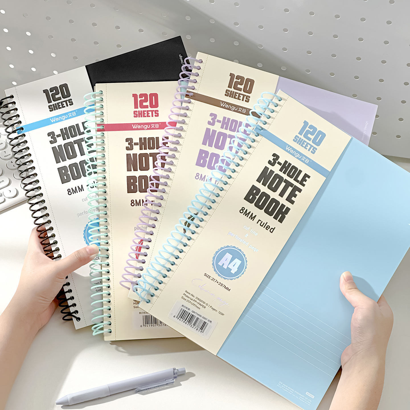 A4美式笔记本加厚线圈本