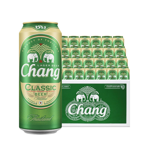 泰国进口Chang/泰象牌啤酒500mL