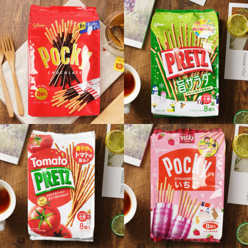 格力高百力滋PRETZ饼干棒条沙拉番茄香草巧克力进口年货零食礼物