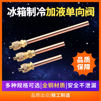 冰箱单向阀 加氟嘴 加液嘴 冰箱快速接头 加氟快速接头 充注阀批