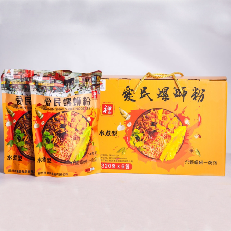 柳州爱民螺蛳粉320g*3/6袋装超辣米线广西特产正宗酸辣米粉螺丝粉