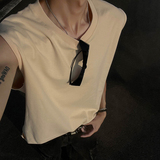 A532TP15-2026夏季新款美式纯棉坎肩背心男潮牌纯色运动无袖汗衫，男装背心/马甲，电商B241