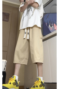 夏季七分裤过膝宽松风男2024短裤美式休闲裤子-A921TP38 控58图片