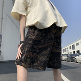 2026夏季短裤男士休闲裤宽松花裤子运动工装裤子男-A883TP25控39，男装牛仔裤，电商B241
