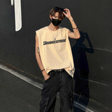 潮牌设计感小众纯棉美式背心男重磅夏季2024新款-A1107TP18控29，男装背心/马甲，电商B241