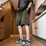美式工装短裤宽松休闲日系中裤夏装高级五分裤子-A1056TP30控48，男装牛仔裤，电商B241