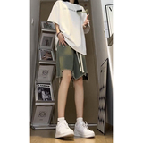 宽松高街美式破洞牛仔短裤薄款直筒休闲五分裤子-A1060TP35控58，男装牛仔裤，电商B241