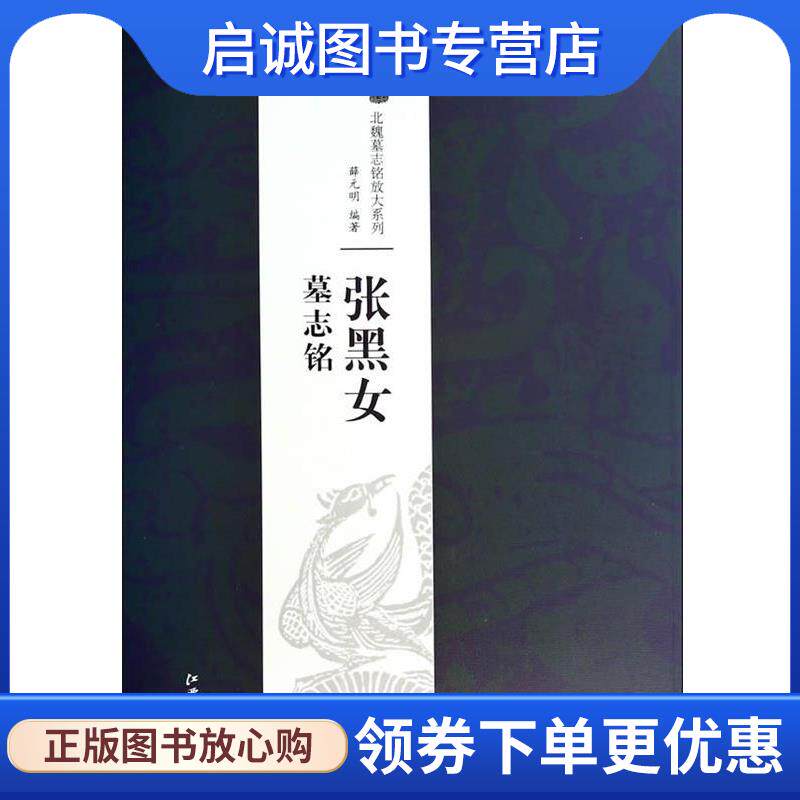 正版现货直发北魏墓志铭放大系列·张黑女墓志铭 薛元明 9787548027324 江西美术出版社