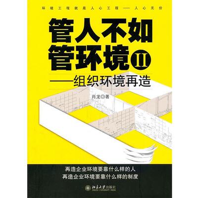 正版管人不如管环境Ⅱ—组织环境再造 肖龙　著 9787301190128 北京大学出版社