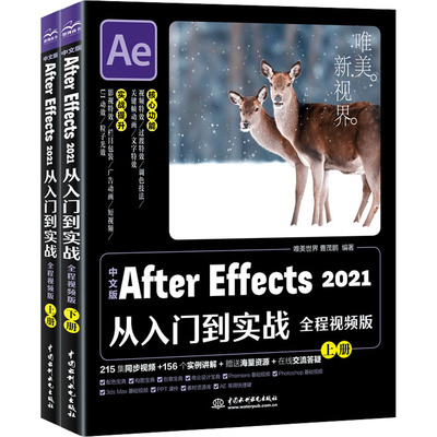 中文版After Effects 2021从入门到实战 全程视频版(全2册) 图形图像 专业科技 中国水利水电出版社9787517087427