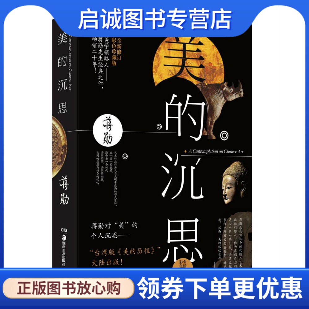 正版现货直发美的沉思 蒋勋 湖南美术出版社 9787535669599