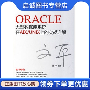 正版Oracle大型数据库系统在AIXUNIX上的实战详解文平编著的书籍 北京电子工业出版社9787121096815