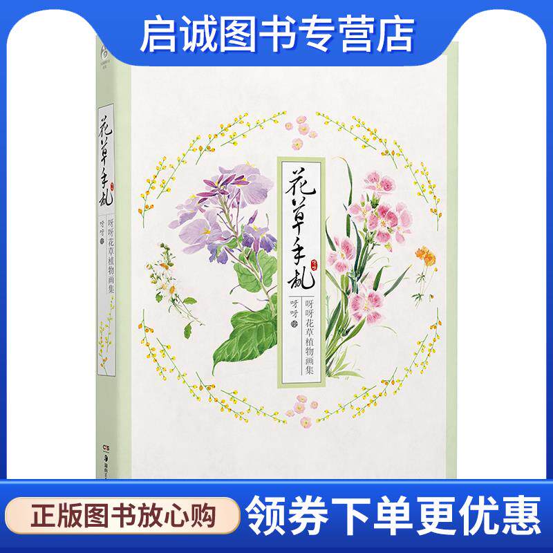 正版现货直发花草手札 呀呀花草植物画集 呀呀 9787535676078 湖南美术出版社