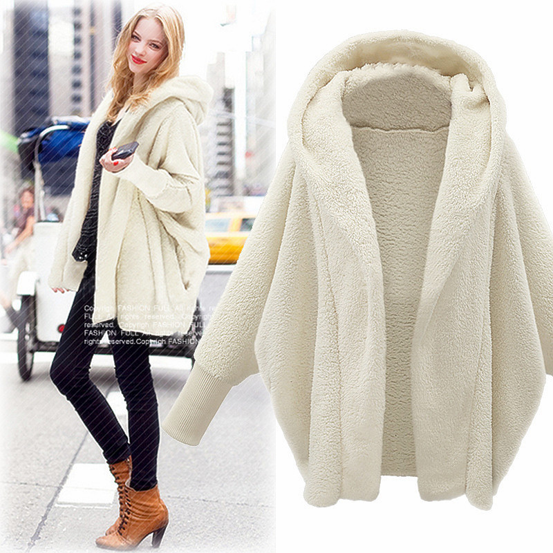 Autumn Plush Hooded Jacket Women Coats Winter Clothes Ladies-封面