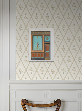 瑞典原装进口壁纸 SIGNE 几何菱形 现代美式复古 整贴 背景墙纸