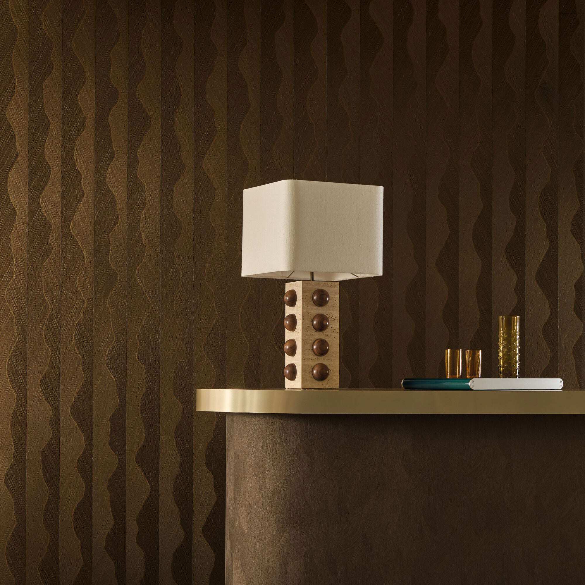 法国原装进口正品CASAMANCE壁纸 STRIE雕刻线条 现代美式法式墙纸