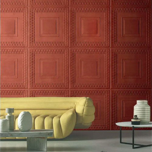 3D软包绒面墙纸 轻奢隔音降噪客厅卧室背景墙壁纸 磨砂绒面墙布