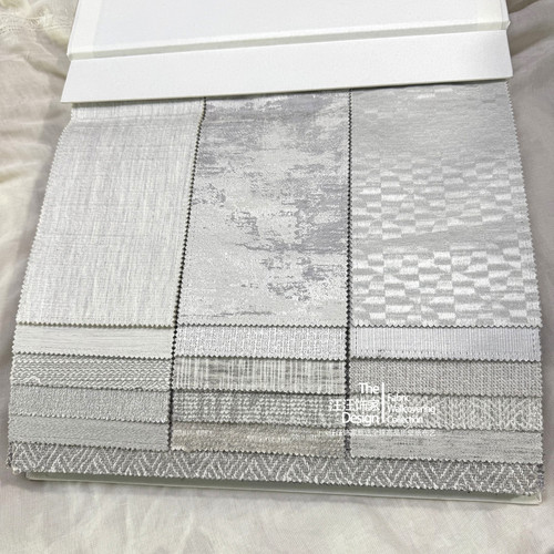 简约轻奢银灰色系窗帘沙发抱枕